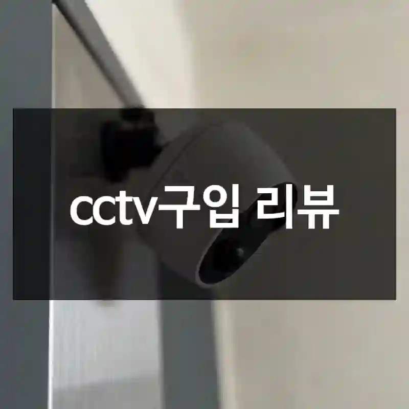 cctv구입 리뷰