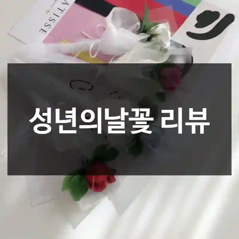 성년의날꽃 리뷰