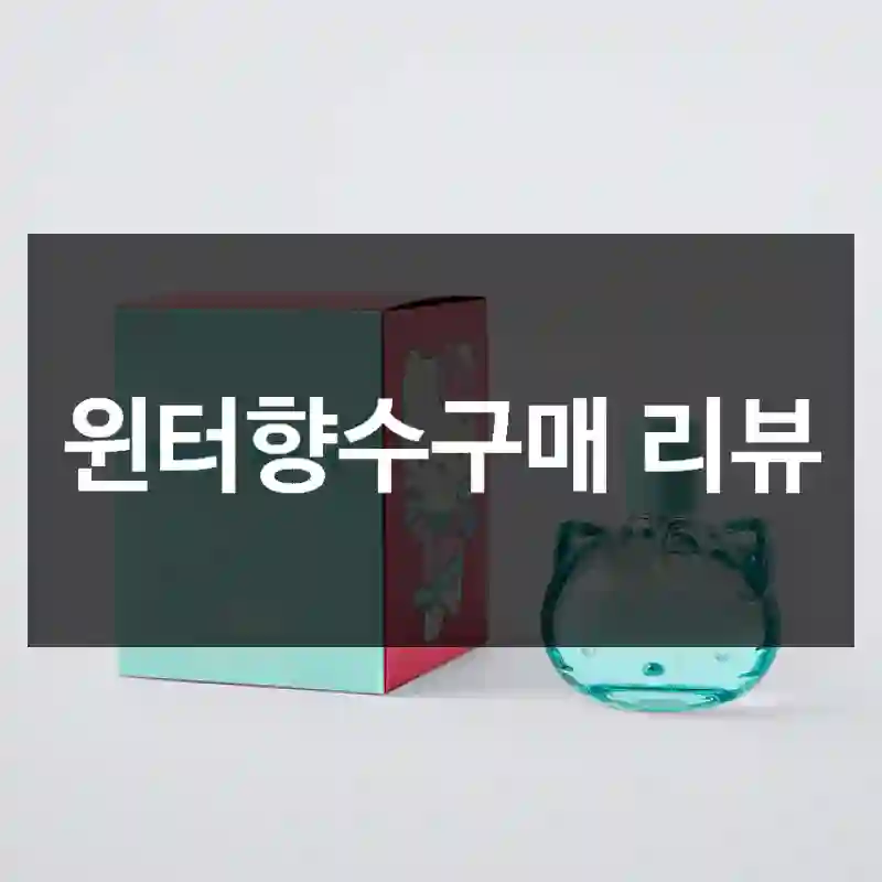 윈터향수구매 리뷰