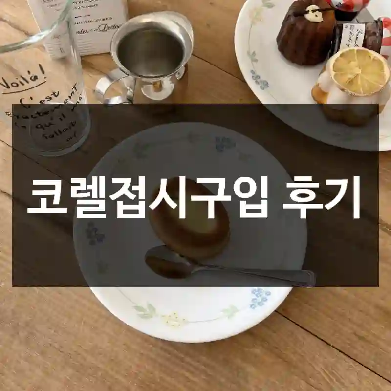 코렐접시구입 후기