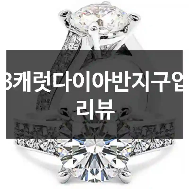 3캐럿다이아반지구입 리뷰