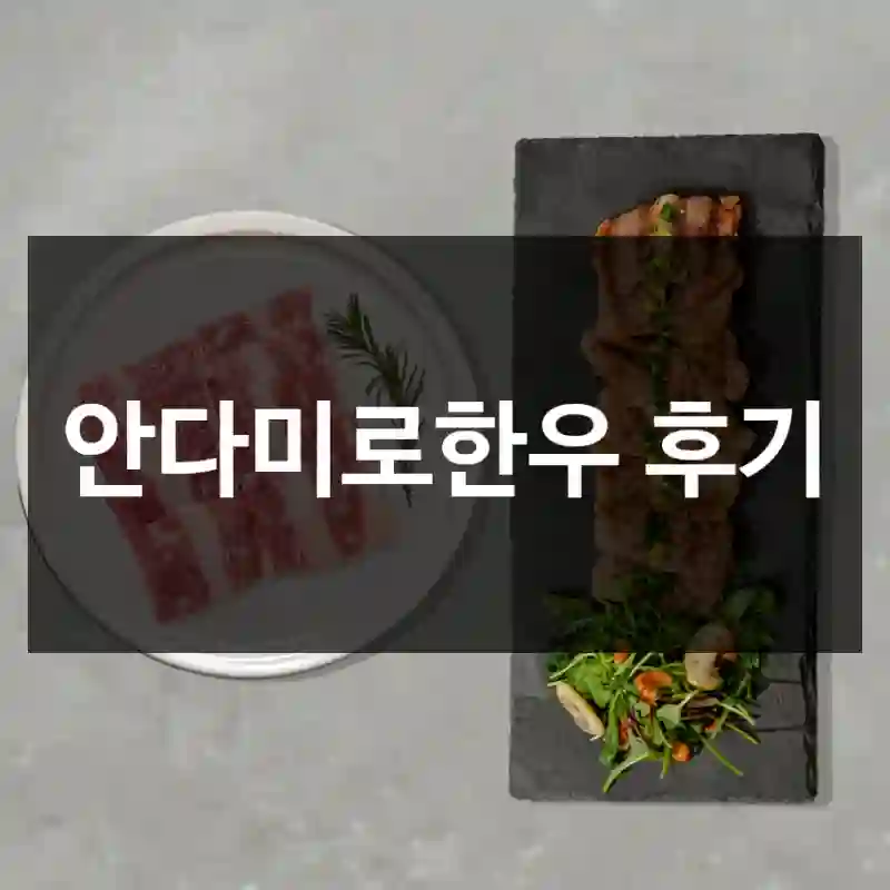 안다미로한우 후기