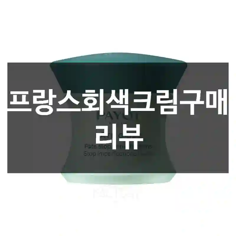 프랑스회색크림구매 리뷰