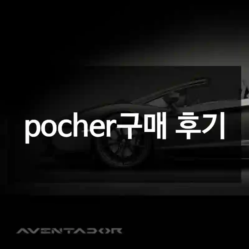 pocher구매 후기