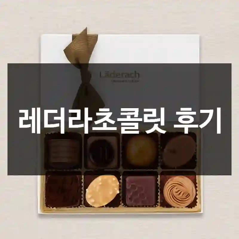 레더라초콜릿 후기