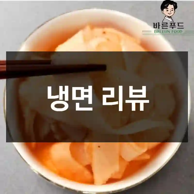 냉면 리뷰
