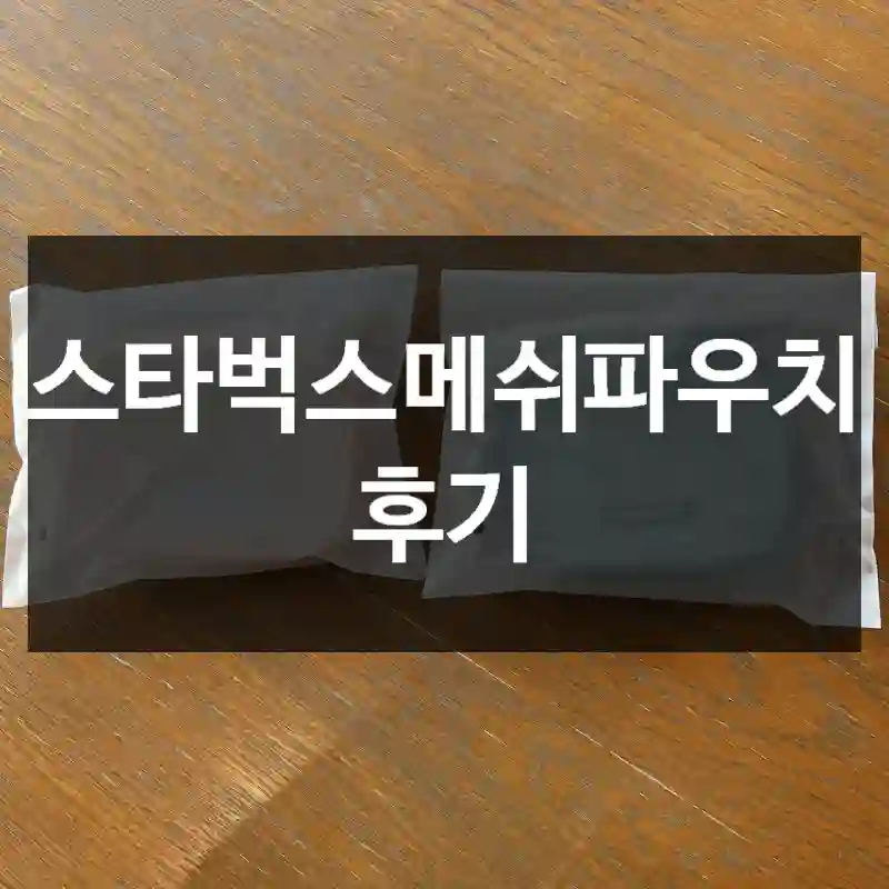 스타벅스메쉬파우치 후기