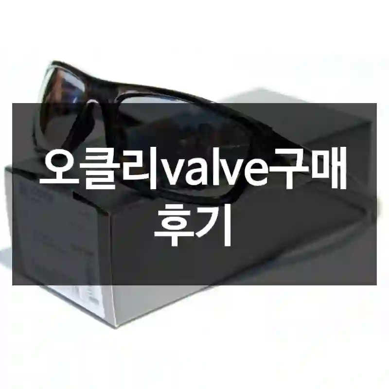 오클리valve구매 후기