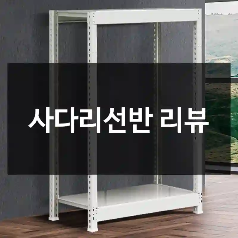 사다리선반 리뷰