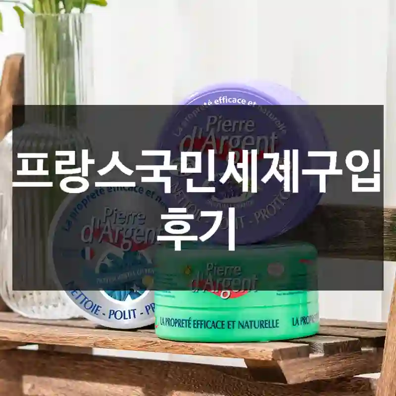 프랑스국민세제구입 후기