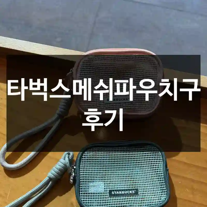 스타벅스메쉬파우치구매 후기