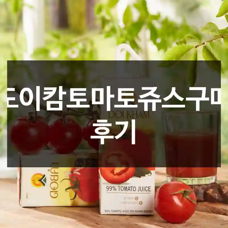 도이캄토마토쥬스구매 후기