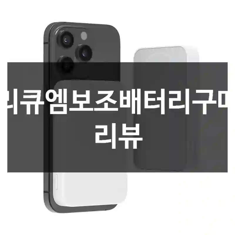 리큐엠보조배터리구매 리뷰