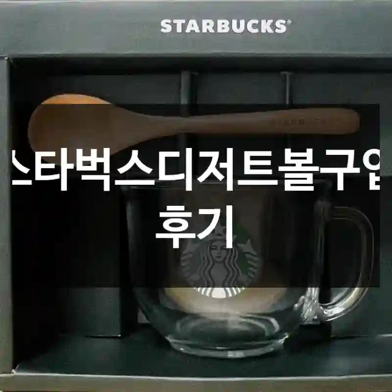 스타벅스디저트볼구입 후기