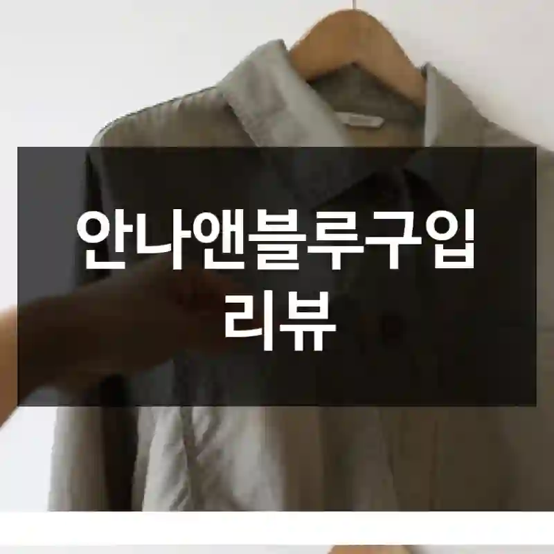 안나앤블루구입 리뷰