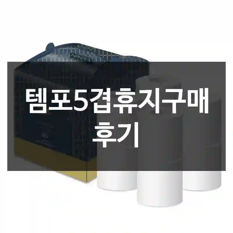 템포5겹휴지구매 후기