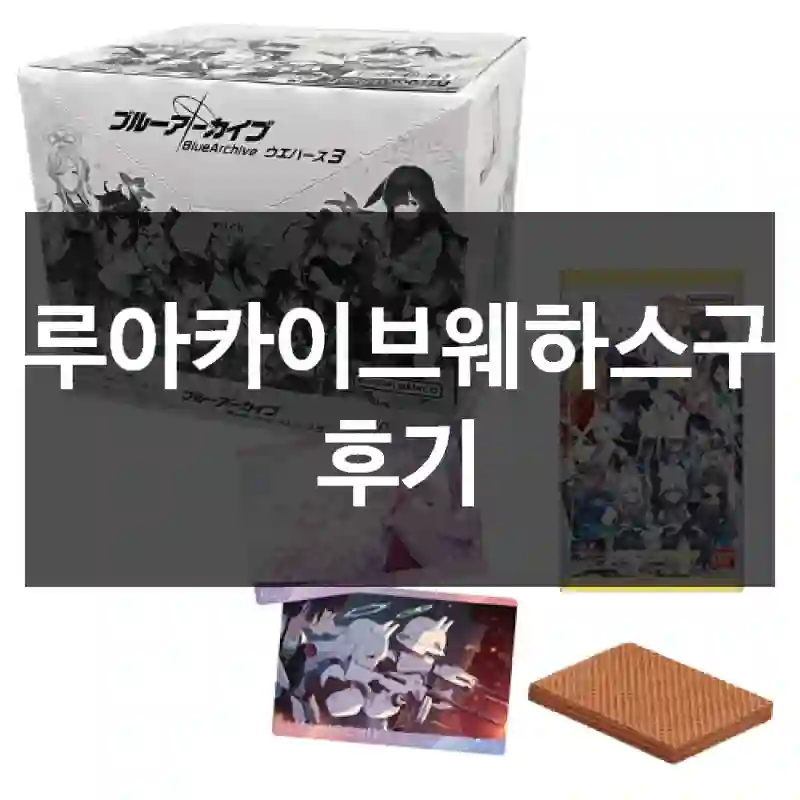 블루아카이브웨하스구매 후기