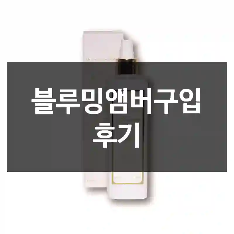 블루밍앰버구입 후기