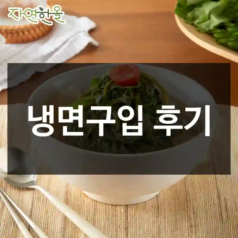 냉면구입 후기