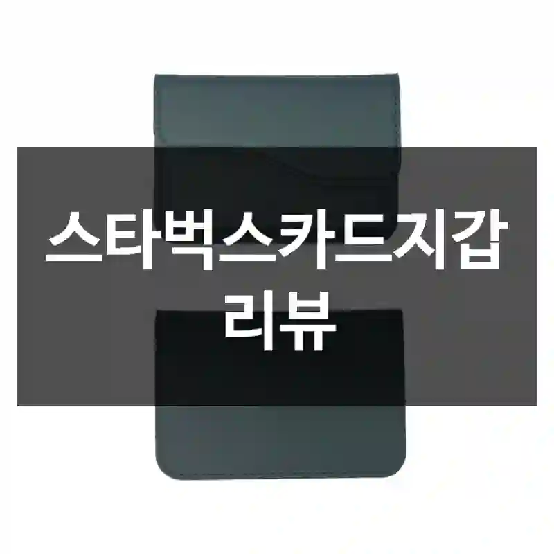 스타벅스카드지갑 리뷰