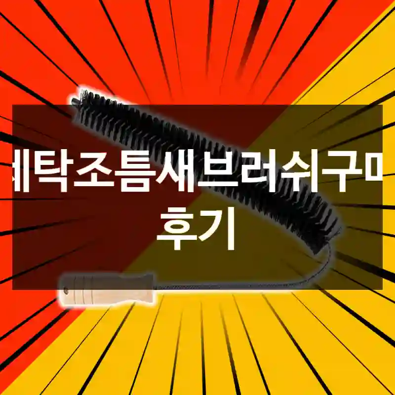 세탁조틈새브러쉬구매 후기
