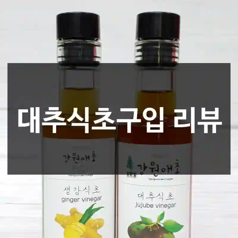 대추식초구입 리뷰