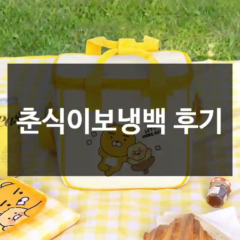 춘식이보냉백 후기