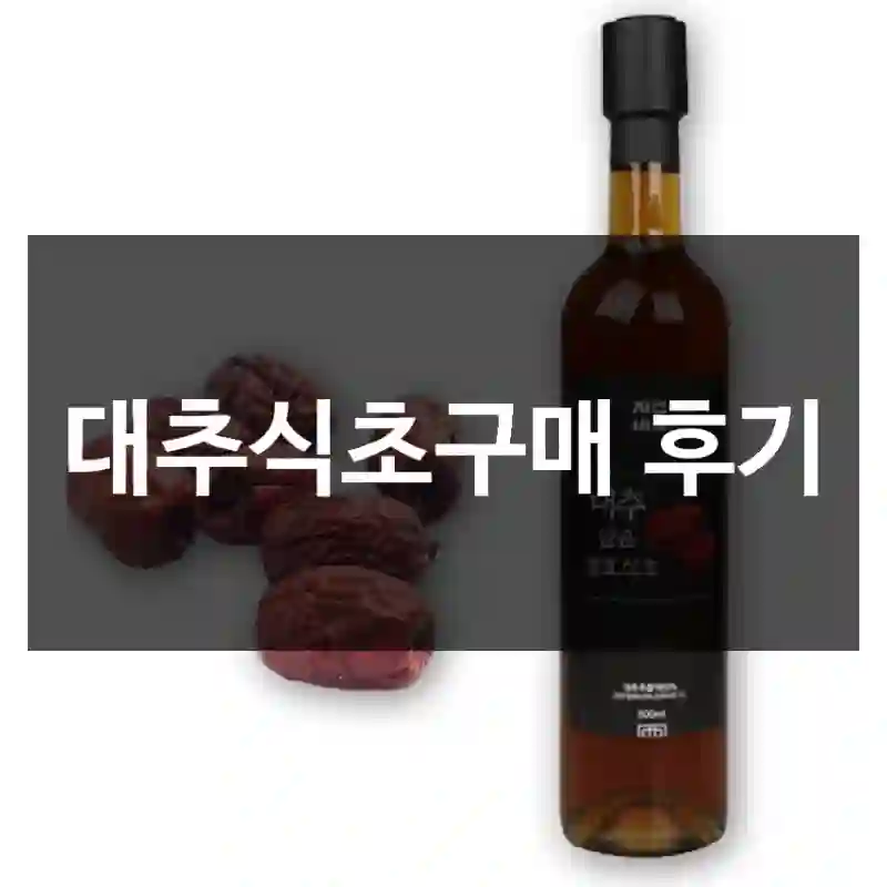 대추식초구매 후기