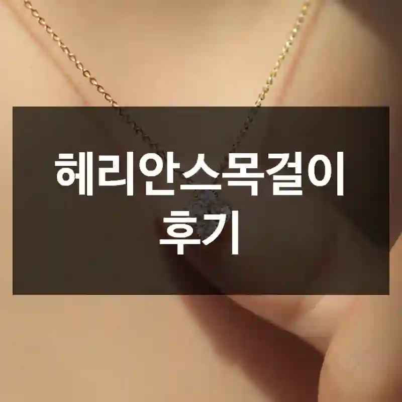 헤리안스목걸이 후기