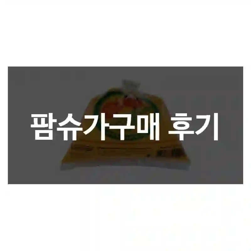 팜슈가구매 후기