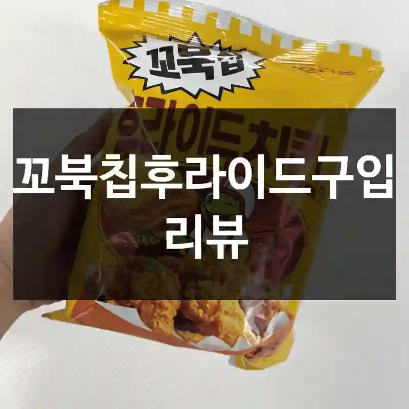 꼬북칩후라이드구입 리뷰