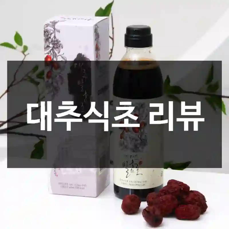 대추식초 리뷰