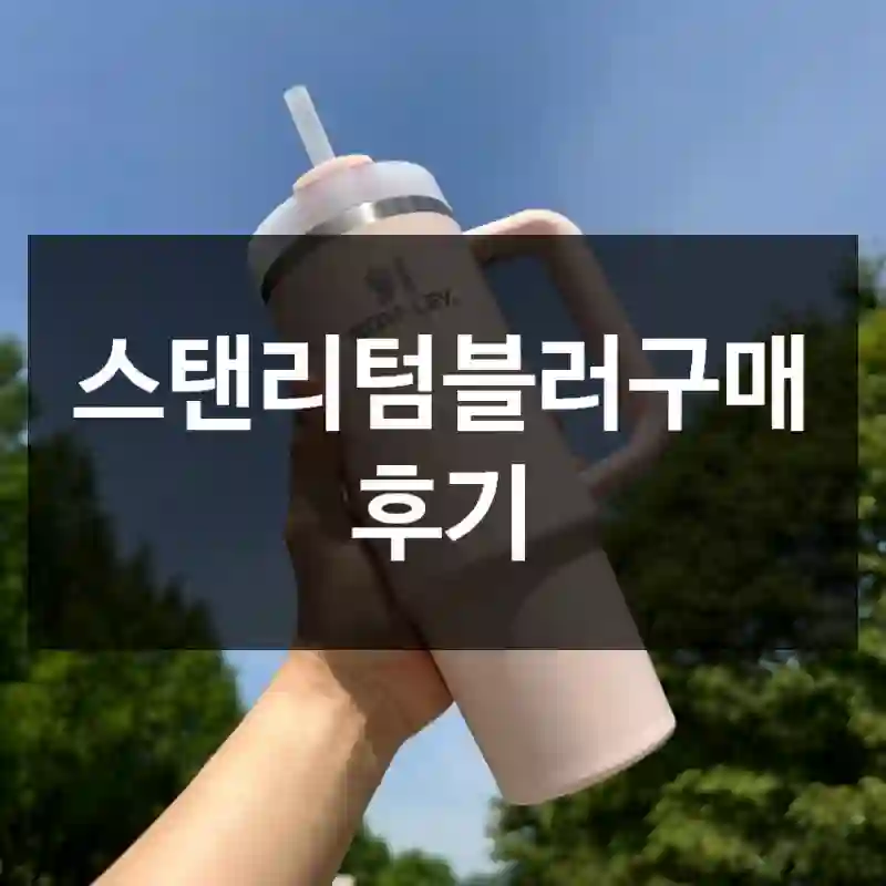 스탠리텀블러구매 후기