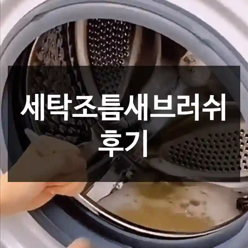 세탁조틈새브러쉬 후기