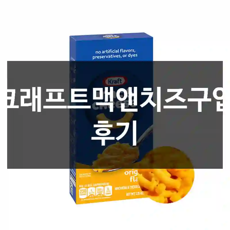 크래프트맥앤치즈구입 후기