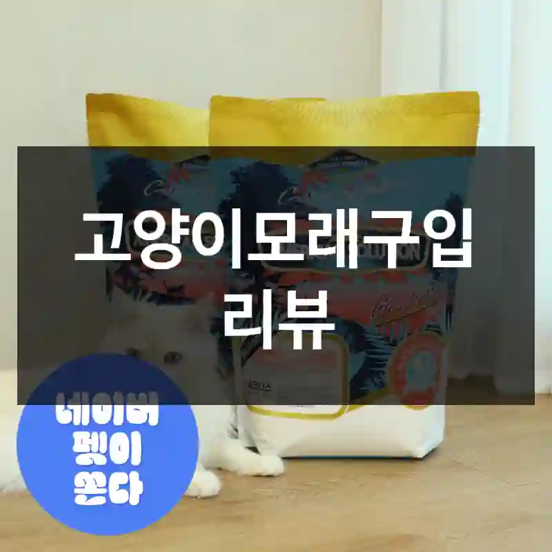 고양이모래구입 리뷰
