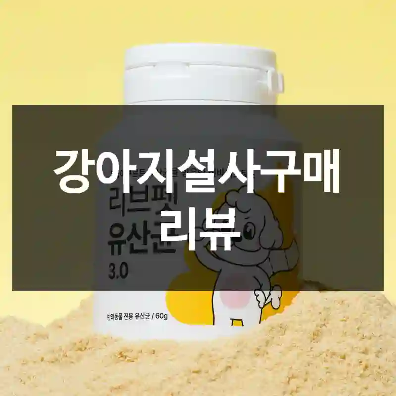 강아지설사구매 리뷰