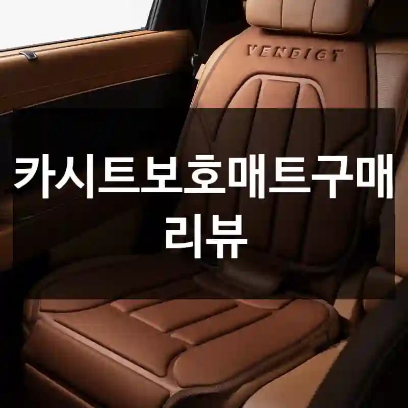 카시트보호매트구매 리뷰
